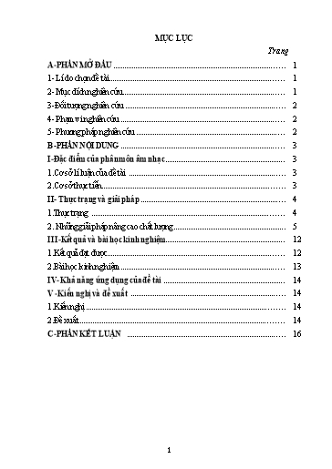 Sáng kiến kinh nghiệm Một số phương pháp giúp học sinh lớp 5 học tốt phân môn Học hát